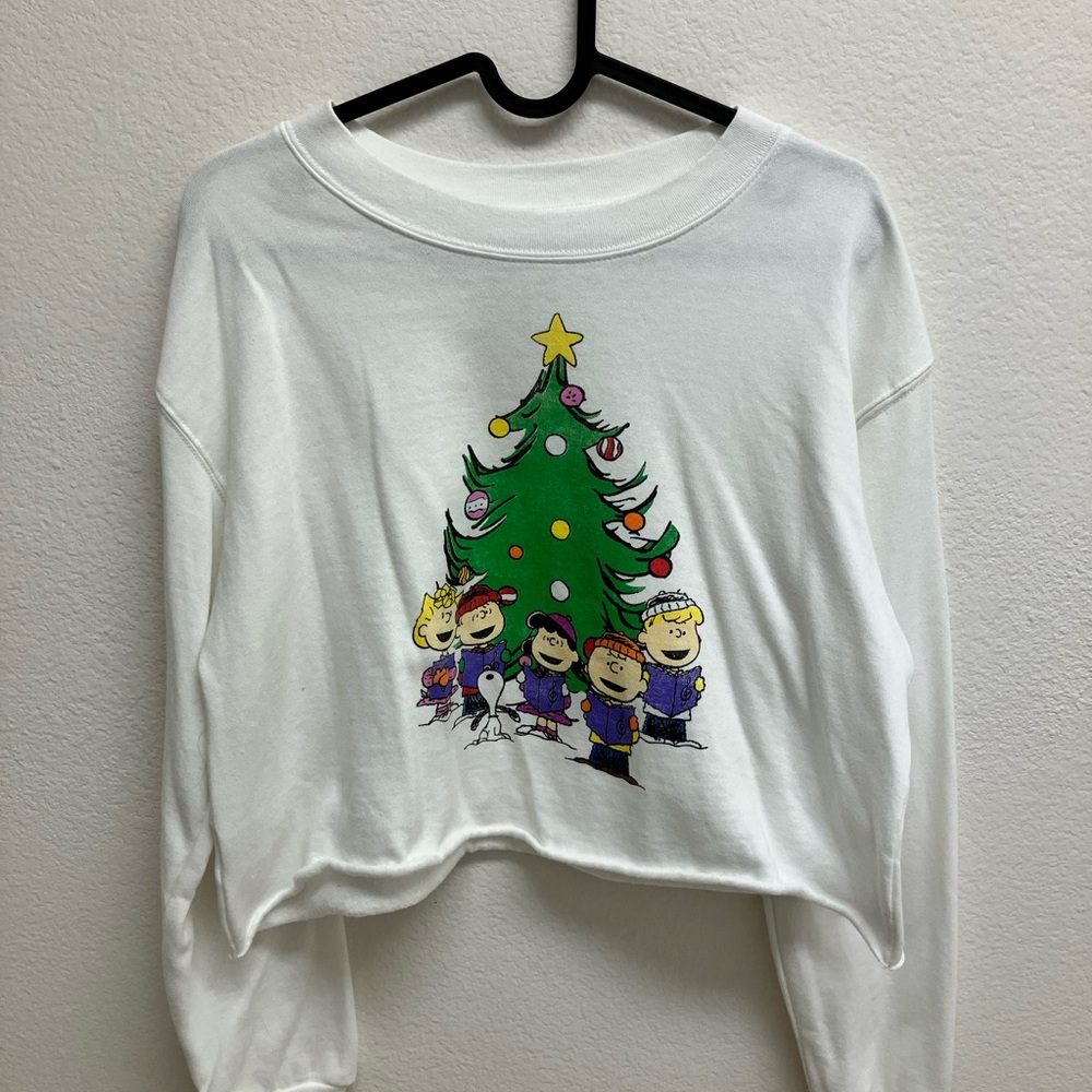 Peanuts Christmas Crop Top